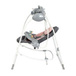 Șezlong-balansoar 2-in-1 electronic  Lorelli TANGO Cameo Rose Stars - imagine 3