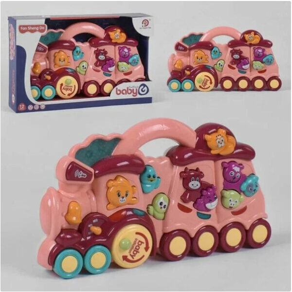 Jucarie muzicala Baby Animal Train - imagine 2