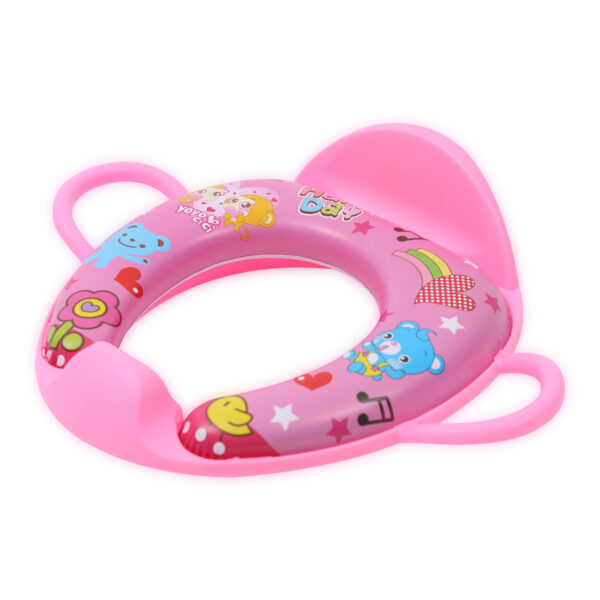 Мягкое сиденье на унитаз с ручками и спинкой Lorelli Heart Pink — изображение 2