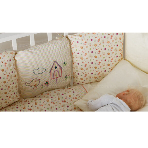 Set lenjerie pentru pat 6 unit., Incanto "Домик для птички" - imagine 2