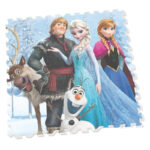 Covoraș puzzle Frozen, 9 elem.
