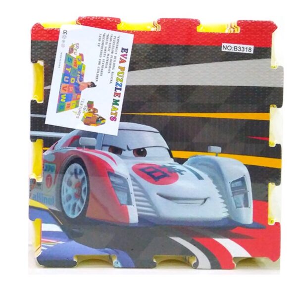 Covoraș puzzle Cars, 9 elem. - imagine 2