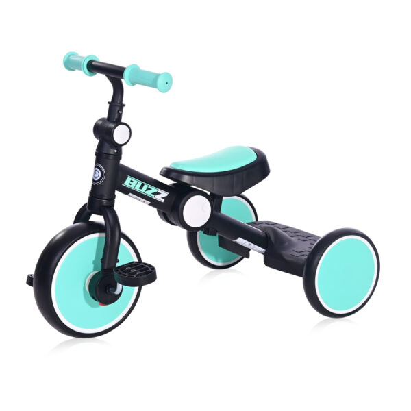 Трицикл складной Lorelli BUZZ Black&Turquoise — изображение 2