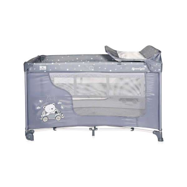 Кровать-манеж Lorelli MOONLIGHT 2 Silver Blue Car — изображение 2