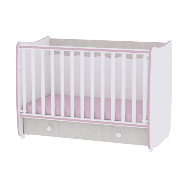 Кроватка детская Lorelli DREAM New White Pink — изображение 2