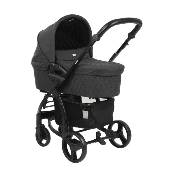 Carucior 3-in-1 MADRID Black Melange - imagine 5