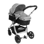 Коляска 3-в-1 ALLURE Grey Silver Chrome