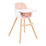 Стульчик для кормления 2-in-1 Kikkaboo WOODY Pink 2023