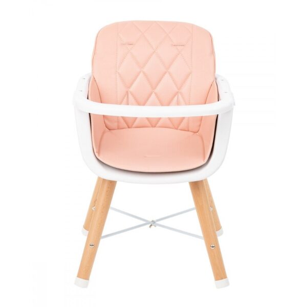 Стульчик для кормления 2-in-1 Kikkaboo WOODY Pink 2023 — изображение 2