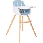 Стульчик для кормления 2-in-1 Kikkaboo WOODY Blue 2023
