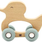 Деревянная игрушка с силиконовыми деталями для зубов Duck MINT