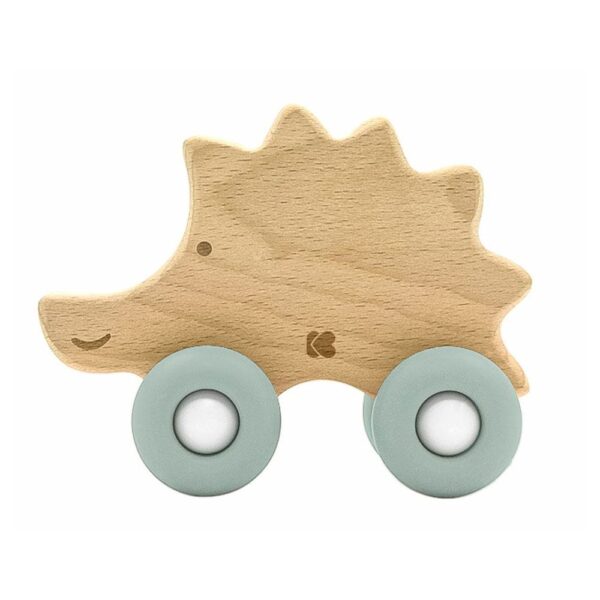 Деревянная игрушка с силиконовыми деталями для зубов Hedgehog MINT — изображение 2