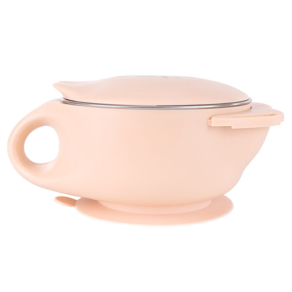 Castron universal din otel inoxidabil 400 ml, Cat Pink /041121/ - imagine 2