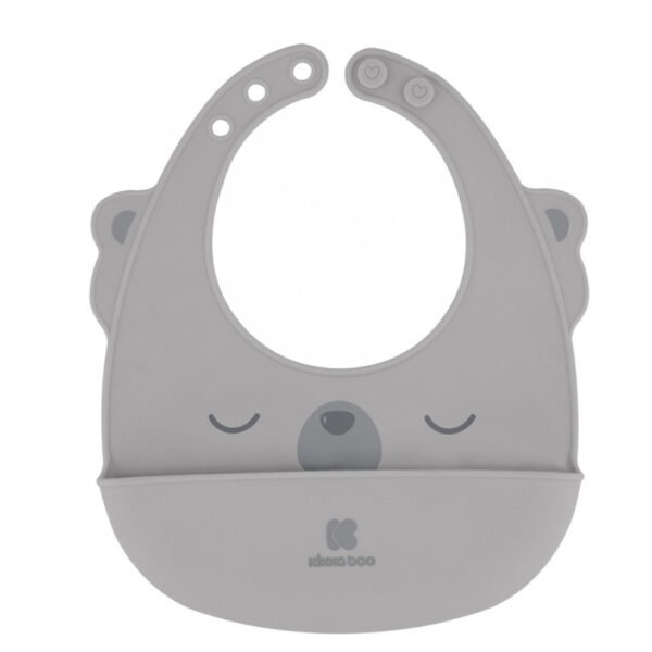 Мягкий силиконовый нагрудник, Grey — изображение 2