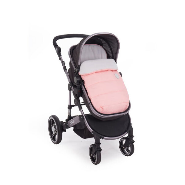 Утеплённый конверт в коляску EMBROIDERED Pink — изображение 3