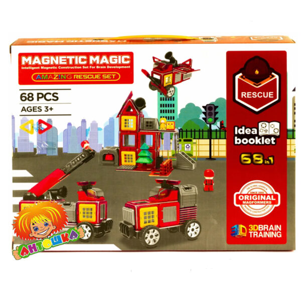 Магнитный конструктор Magic Magnetic 68 деталей — изображение 3