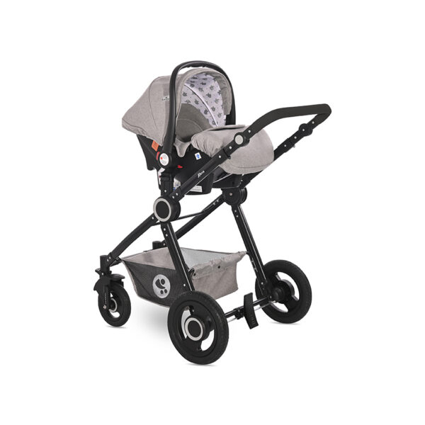 Carucior universal Lorelli ALEXA SET Opaline Grey Elephants - imagine 5