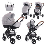 Коляска 3-в-1 Lorelli CRYSTA Opaline Grey — изображение 2