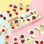 Domino din lemn "FRUCTE" - imagine 2