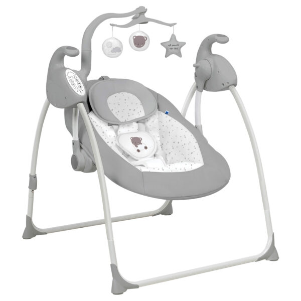 Șezlong-balansoar electronic ALANNI DREAM BIG Grey - imagine 2