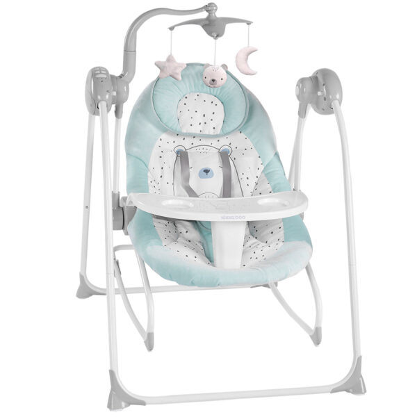 Șezlong-balansoar electronic DOZY BEAR WITH ME Mint - imagine 2