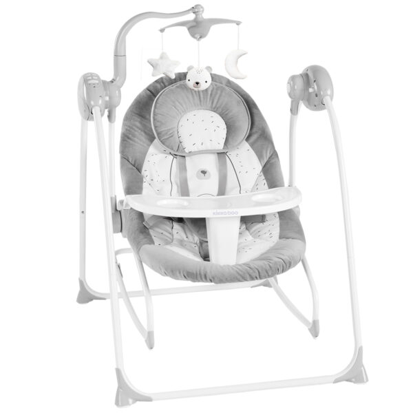 Șezlong-balansoar electronic DOZY BEAR WITH ME Grey - imagine 2