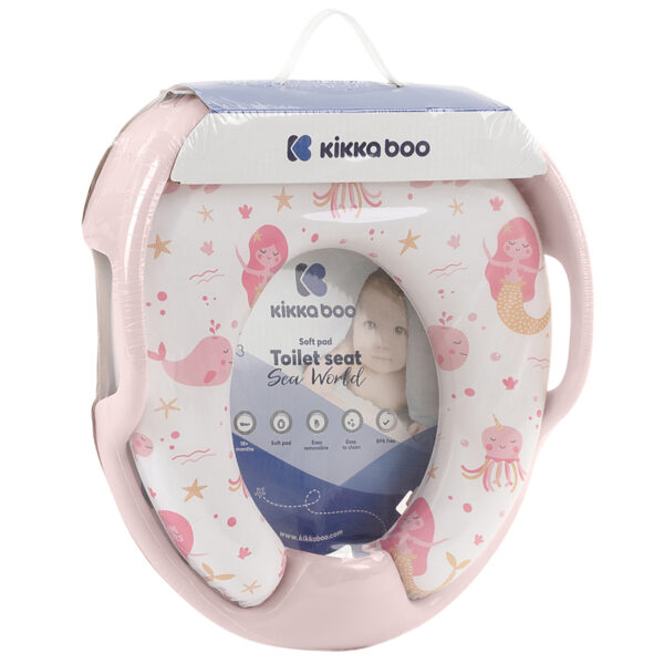 Мягкое сиденье на унитаз Sea World Pink — изображение 2