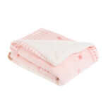 Paturica moale 80*110 cm, Polar Sherpa Fisher Pink