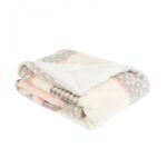 Мягкий зимний плед 80*110 cm, Polar Sherpa Pingui Family Pink — изображение 2