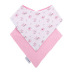 Нагрудники BANDANA Pink Flowers, набор 2 шт. — изображение 2