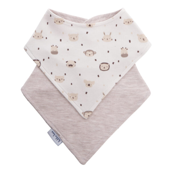 Нагрудники BANDANA Monkey Beige, набор 2 шт. — изображение 2