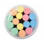 Set creta colorata pentru desenat pe asfalt, 15 buc