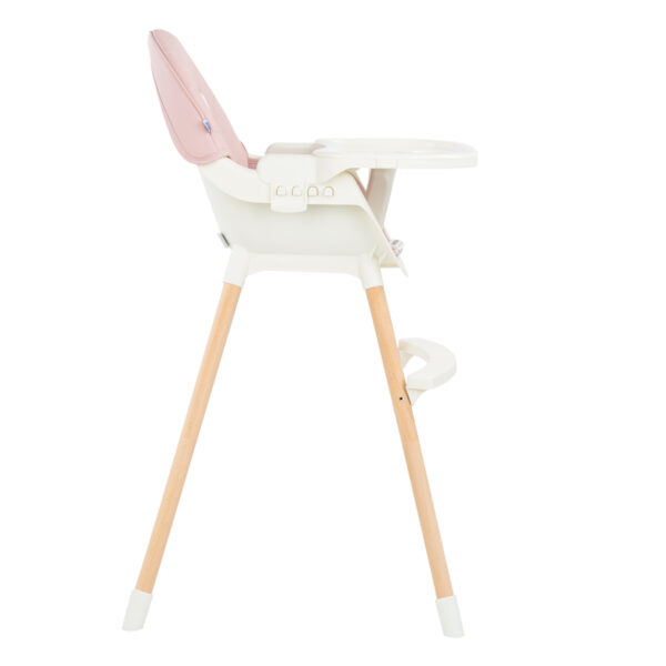 Стульчик для кормления 2-в-1 NUTRI WOOD Pink — изображение 3