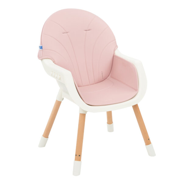 Стульчик для кормления 2-в-1 NUTRI WOOD Pink — изображение 4