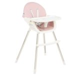 Стульчик для кормления 2-в-1 NUTRI STEEL Pink
