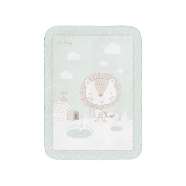 Paturica moale Super Soft 110*140 сm. Kikkaboo Jungle King - imagine 2