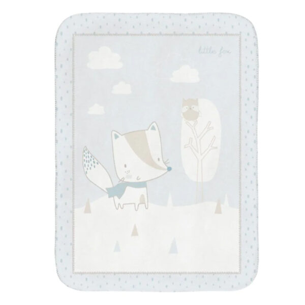 Paturica moale Super Soft 110*140 сm. Kikkaboo Little Fox - imagine 2
