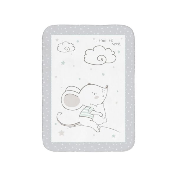 Paturica moale Super Soft 110*140 сm. Kikkaboo Joyful Mice - imagine 2