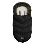 Утеплённый конверт в коляску LUXURY FUR Confetti Black