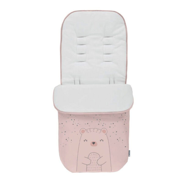 Sac de iarna pentru carucior POLAR Bear Pink - imagine 2