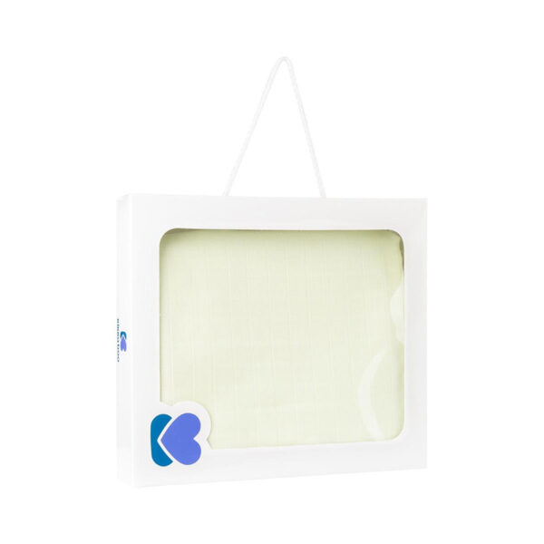 Pătură de vară de muselină cu două straturi Kikkaboo 120*120cm Yellow - imagine 2