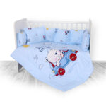 Набор постельного белья 7 эл., Lorelli LILY Bear & Car Blue