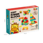 Конструктор SOFT RUBBER BLOCKS, 62 дет