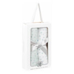 Scutece set 2 museline 80x80 сm Kikkaboo Dots Blue - imagine 2