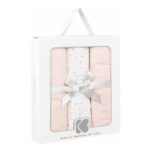 Scutece set 3 museline 80x80 сm Kikkaboo Confetti Pinke - imagine 2