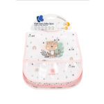 Set 3 bavete impermeabile cu buzunar Savanna Pink /31303030053/ - imagine 2