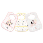 Set 3 bavete impermeabile cu buzunar Arty Pink /31303030055/