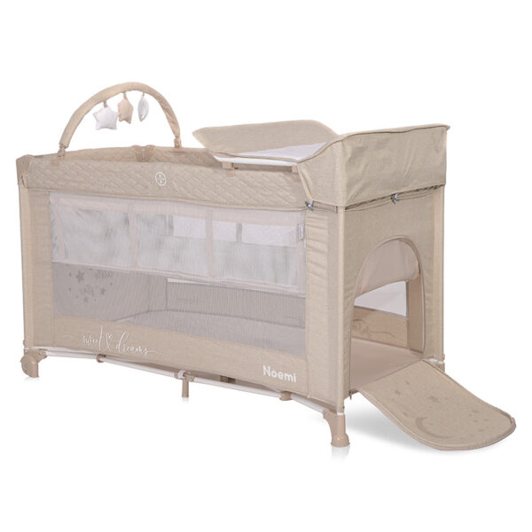 Pat pliant Lorelli NOEMI 2 Plus Fog Beige Star - imagine 2