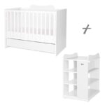 Кроватка детская Lorelli MULTI 190*72 cm, White — изображение 2