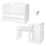 Кроватка детская Lorelli MULTI 190*72 cm, White — изображение 3
